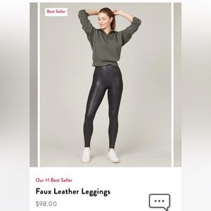 Spanx Leather Leggings
